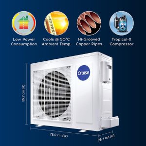 Cruise 1.5 Ton 3 Star,New Star rated, Inverter Split AC