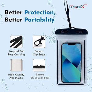 Tronix Waterproof Mobile Pouch Cover for All Mobiles,